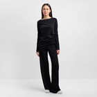 Комплект женский (брюки, джемпер) MIST, размер 40, цвет чёрный - фото 318509296