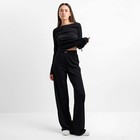 Комплект женский (брюки, джемпер) MIST, размер 40, цвет чёрный 6532995