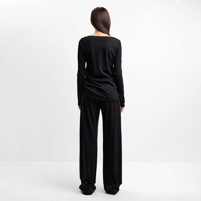 Комплект женский (брюки, джемпер) MIST, размер 44, цвет чёрный 49663