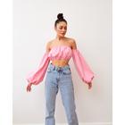 Топ с открытыми плечами MIST, р. 44-46, розовый - фото 23716222