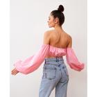 Топ с открытыми плечами MIST, р. 44-46, розовый - фото 23716224