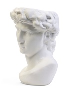 Декоративное кашпо для цветов «Голова Давида», 1.7 л, 16×12.7×23 см, керамика, белое - Фото 5