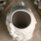 Кашпо - ваза "Лилит" белое 26х19х15 см - Фото 6