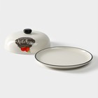 Блинница Доляна «Гурман», d=23 см, доломит, белая - Фото 3