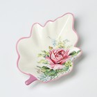 Блюдо сервировочное Доляна «Роза», 21×15×4.5 см, доломит, белое - Фото 3