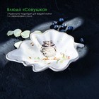 Блюдо сервировочное Доляна «Совушка», 21×15×4,5 см, цвет белый - Фото 1