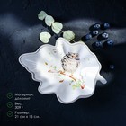 Блюдо сервировочное Доляна «Совушка», 21×15×4,5 см, цвет белый - Фото 2