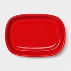 Маслёнка Доляна «Гранат», 17,2×12,4×8,5 см, цвет красный и белый - Фото 8