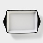 Маслёнка Доляна «Гурман», 19,7×12,5×10,4 см, цвет белый - Фото 6