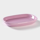 Маслёнка Доляна «Роза», 17,2×12,4×8,5 см, цвет розовый и белый - Фото 5