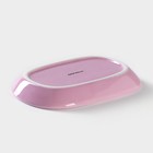 Маслёнка Доляна «Роза», 17,2×12,4×8,5 см, цвет розовый и белый - Фото 7