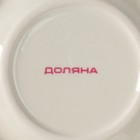 Менажница 5 ячеек Доляна «Гранат», d=26 см, доломит, белая, красная - Фото 6