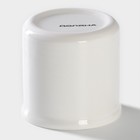 Сахарница-солонка Доляна «Гранат», 150 мл, d=7 см, доломит, белая, красная - Фото 5