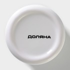 Сахарница-солонка Доляна «Гранат», 150 мл, d=7 см, доломит, белая, красная - Фото 6