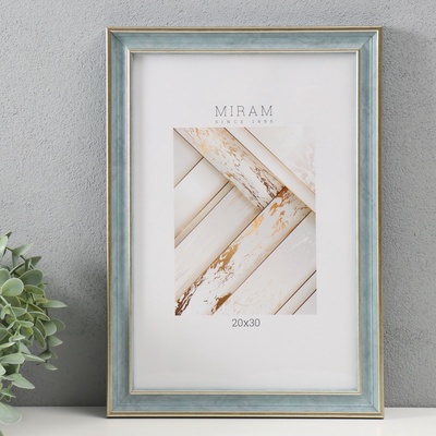 Фоторамка для фото 20×30 см «МИРАМ», пластик, морской, (пластиковый экран)