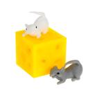 Антистресс игрушка «Сыр», мялка с мышками - Фото 2