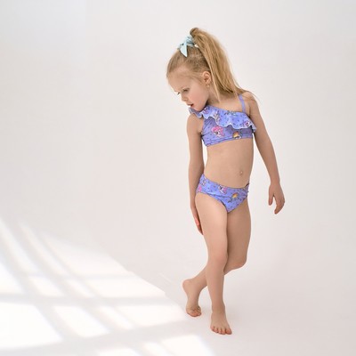 Купальник для девочки раздельный KAFTAN «Пони», фиолетовый, размер 30 (98-104 см)