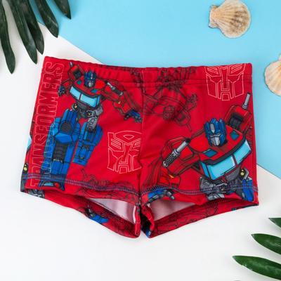 Плавки купальные для мальчика «Оптимус прайм. Трансформеры», рост 110-116 см (32), красные