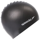 Шапочка для плавания детская SPEEDO Plain Flat Silicone Cap Jr, безразмерная, цвет чёрный - Фото 2
