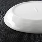 Тарелка керамическая десертная «Молния», d=20,5 см, цвет серый - Фото 3