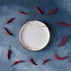 Тарелка фарфоровая пирожковая Magistro «Церера», d=18 см, белая - Фото 6