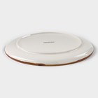 Тарелка Magistro «Церера», d=20.3 см, фарфор, белая - Фото 3