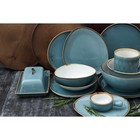 Блюдо для подачи Magistro «Церера», 21×18.7 см, фарфор, голубое - Фото 4