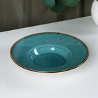 Тарелка керамическая для пасты Magistro «Церера», 160 мл, d=21 см, цвет голубой - Фото 2