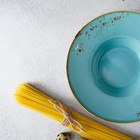 Тарелка керамическая для пасты Magistro «Церера», 160 мл, d=21 см, цвет голубой - Фото 6