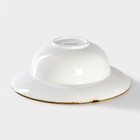 Тарелка для пасты Magistro «Церера», 400 мл, d=19.5 см, фарфор, голубая - Фото 3