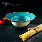 Тарелка для пасты Magistro «Церера», 400 мл, d=19.5 см, фарфор, голубая - Фото 6