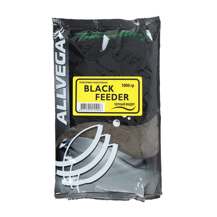Прикормка Allvega Team Allvega Black Feeder, черный фидер, 1 кг