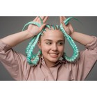 ZUMBA Канекалон двухцветный, гофрированный, 60 см, 100 гр, цвет чёрный/пудровый розовый(#BY6) 5267951 - фото 16253920