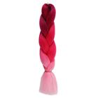 ZUMBA Канекалон трёхцветный, гофрированный, 60 см, 100 гр, цвет сливовый/светло-розовый/розовый(#CY25) - фото 318510234
