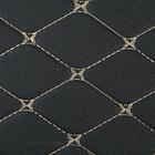 Органайзер саквояж в багажник автомобиля, 32×32×30 см, экокожа, черный с белой обшивкой - Фото 4