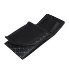 Органайзер саквояж в багажник автомобиля, 32×32×30 см, экокожа, черный с белой обшивкой - Фото 6