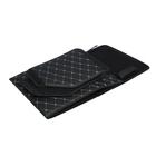 Органайзер саквояж в багажник автомобиля, 40×32×30 см, экокожа, черный с белой строчкой - Фото 6