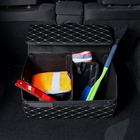 Органайзер саквояж в багажник автомобиля, 55×32×30 см, экокожа, черный с белой строчкой - Фото 10