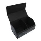 Органайзер саквояж в багажник автомобиля, 55×32×30 см, экокожа, черный с белой строчкой - Фото 3