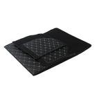 Органайзер саквояж в багажник автомобиля, 55×32×30 см, экокожа, черный с белой строчкой - Фото 6