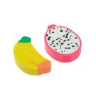 Ластик deVENTE дизайн Fruits, синтетика, 2 штуки, цветной, в пластиковом пакете с европодвесом - Фото 3