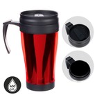 Термокружка «Мастер К Визави», 400 мл, 12×17 см, пластик, красная - Фото 1