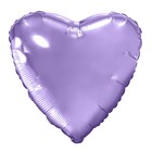 Шар фольгированный 19", сердце, сиреневый - фото 318510441