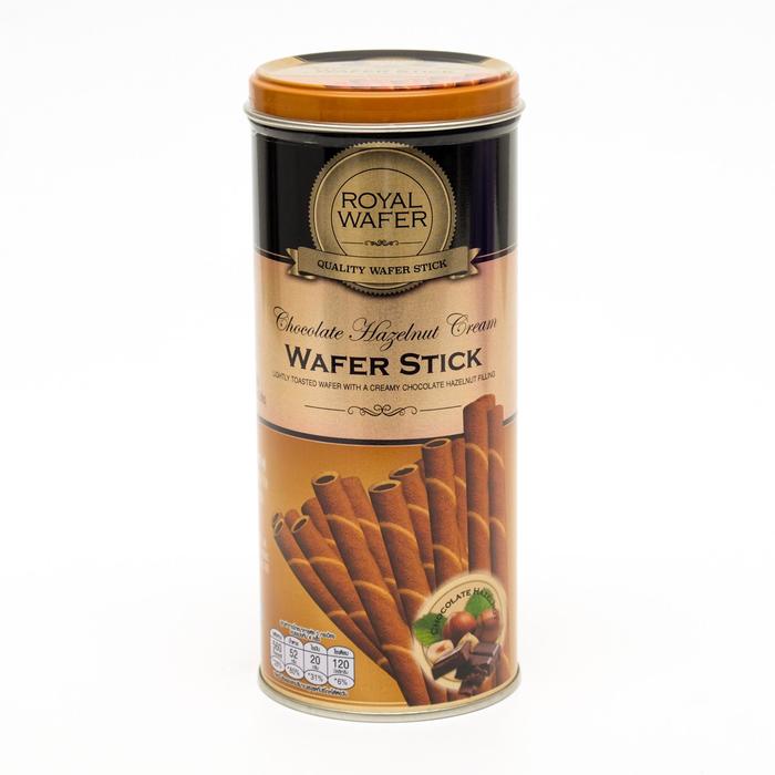 Вафельные трубочки VFOODS "Royal Wafer c шоколадно-ореховой начинкой", 125 г - Фото 1