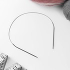 Спицы круговые, для вязания, с металлическим тросом, d = 2,5 мм, 40 см - Фото 2