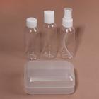 Набор для хранения, 4 предмета, цвет белый/прозрачный - фото 45550394