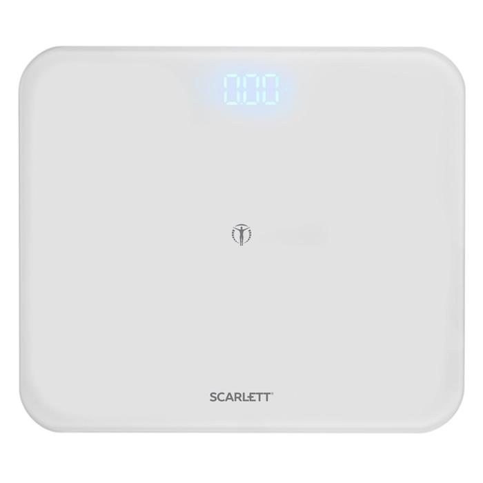 Весы напольные Scarlett BS33ED48, диагностические, до 150 кг, 3хААА, стекло, bluetooth, белые   6922 - Фото 1