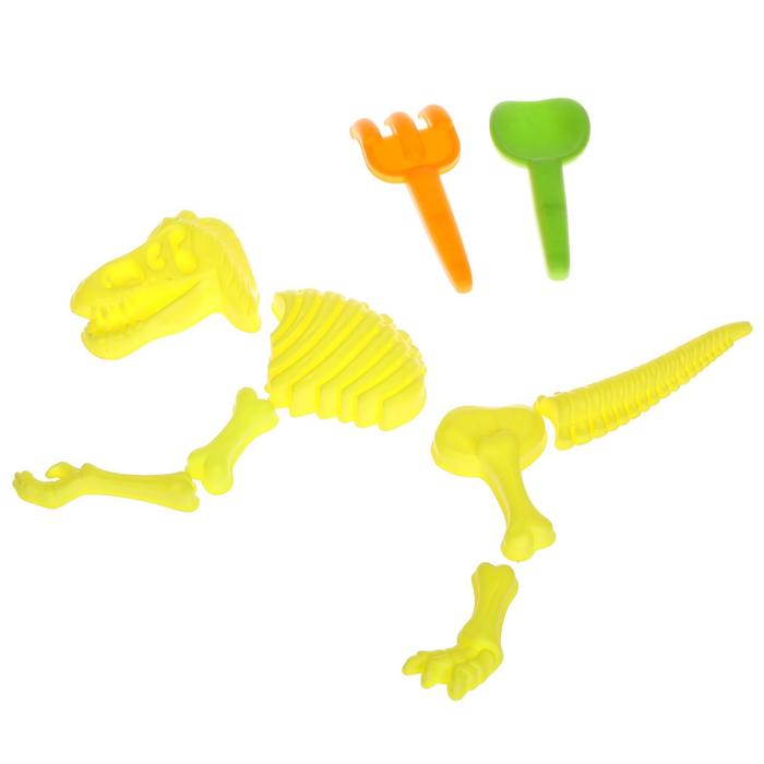 Песочный набор «Раскопки динозавра», 9 предметов, Микс - Фото 1