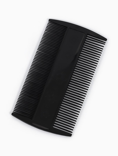Расчёска двусторонняя, 9×5(±1) см, чёрная