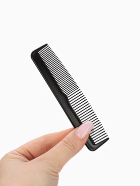 Расчёска комбинированная, 12.5×2.5(±1) см, чёрная
